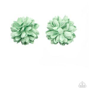Paper Paradise Green Hair Clip